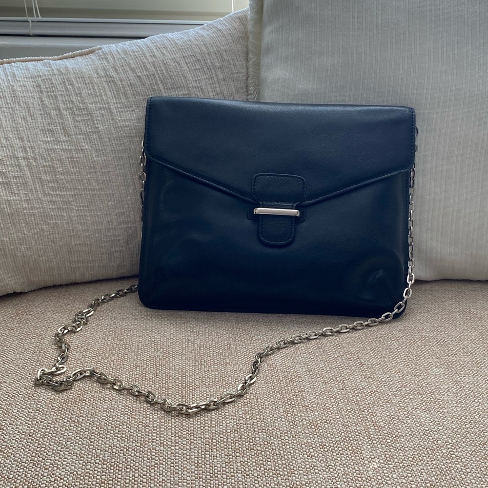 Banana Republic Black Envelope Clutch Bag